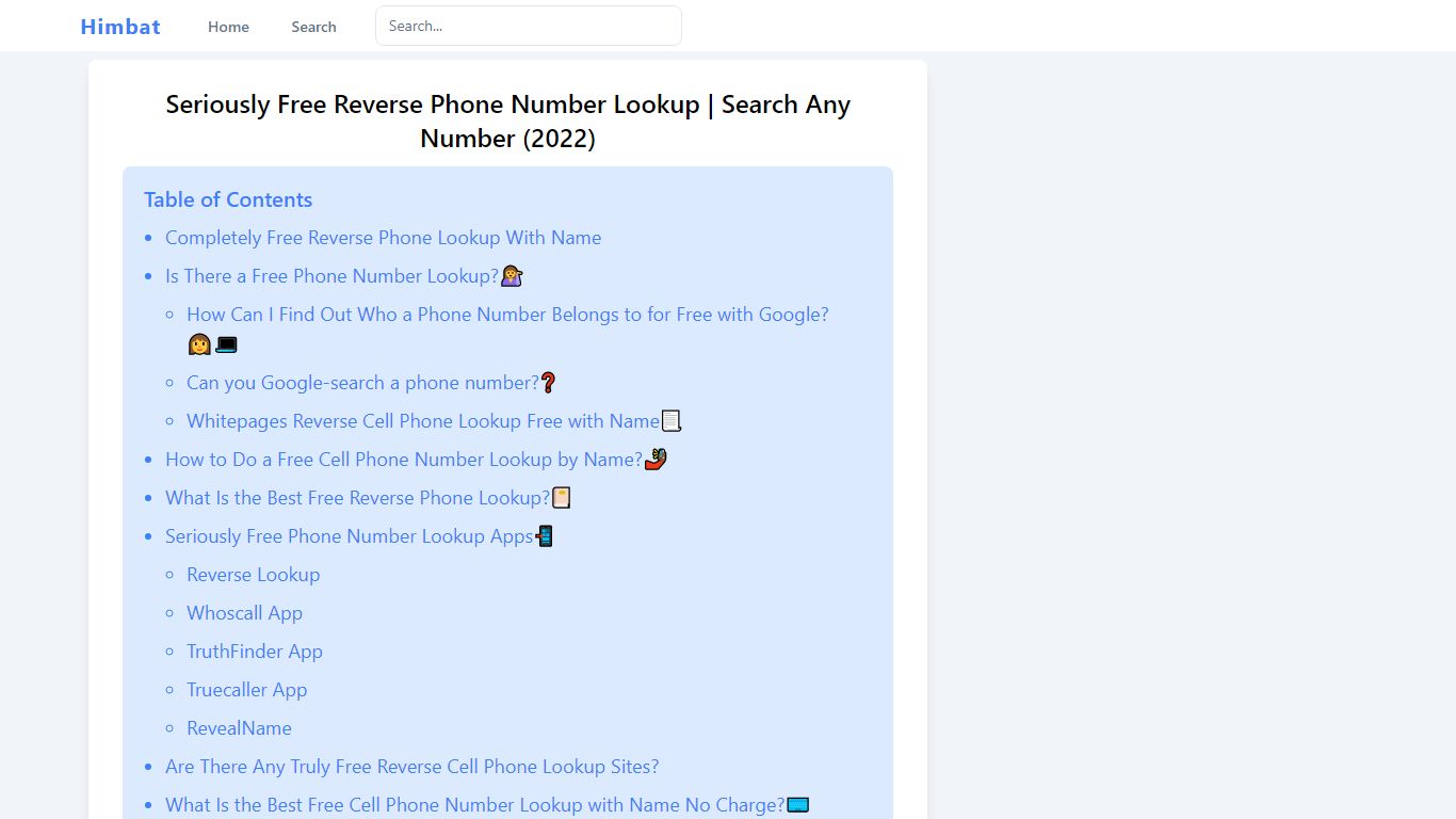 Seriously Free Reverse Phone Number Lookup | Search Any Number (2022)