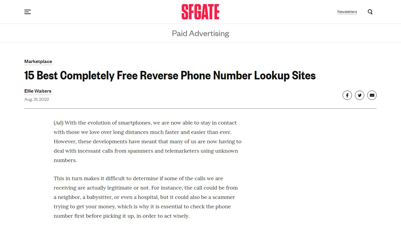 15 Best Free Reverse Phone Lookup Sites (No Charge) - SFGATE